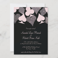 Vegas Weding Black Pink e Silver Faux Glitter