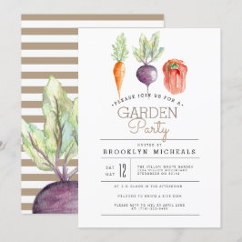 Convite Veggie Patch | Watercolor Garden Party