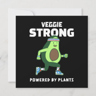 Convite Veggie Strong, Alimentado por plantas