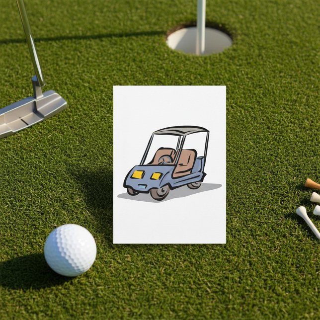 Convite Veículo Esportivo Divertido de Carrinho de Golfe (Criador carregado)