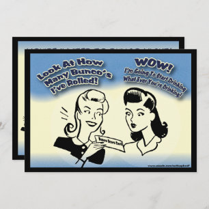 Convite Veja quantos Bunco's eu rolei