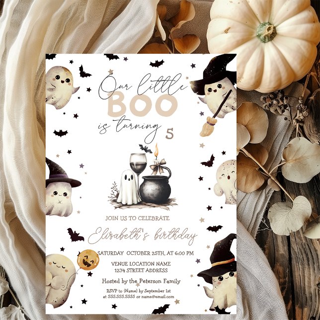 Convite Vela de Vidro Fantasma Halloween (Criador carregado)