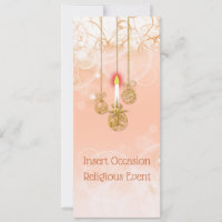 Velas de Natal iluminadas com vela floral