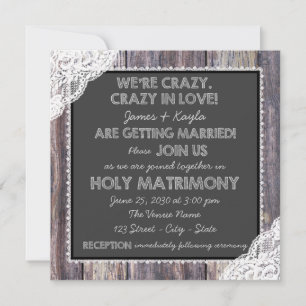 Convite Velho Casamento Russo de Chalkboard