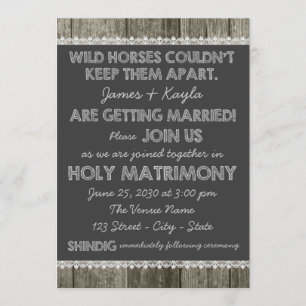 Convite Velho Casamento Russo de Chalkboard