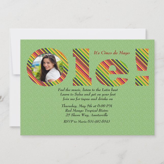 Convite velho da foto (Frente)