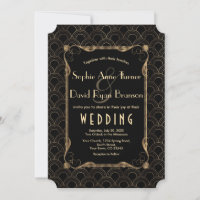 Velho Excelente Dourado de Hollywood Casamento Gat