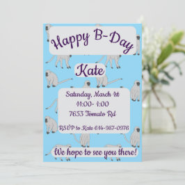 Convite Velvet Monkeys Feliz Aniversário