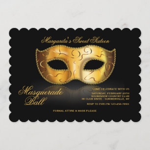 Convite Venetian da máscara