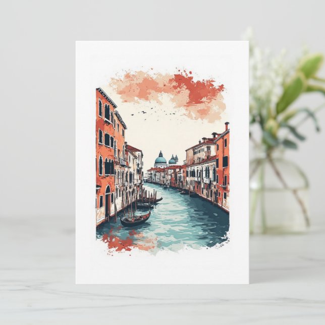 Convite Veneza, Itália  (Em pé/Frente)