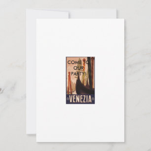Convite Venezia Itália, venha à nossa festa!