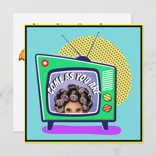 CONVITE VENHA COMO VOCÊ É  (Frente/Verso)