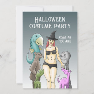 Convite Venha Como Você Festa De Halloween