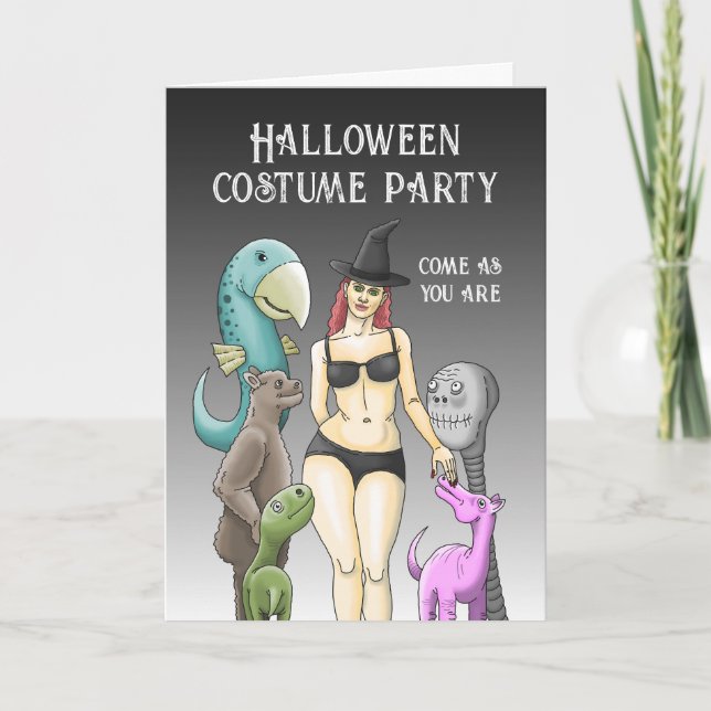 Convite Venha Como Você Festa De Halloween (Frente)