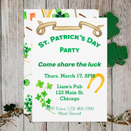 Convite Venha Compartilhar a Rua da Sorte.