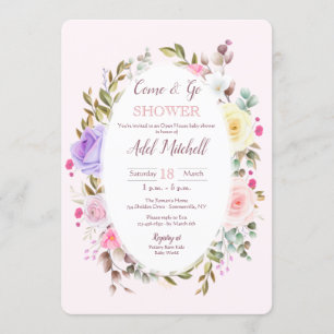 Convite Venha e abra o Chá de fraldas