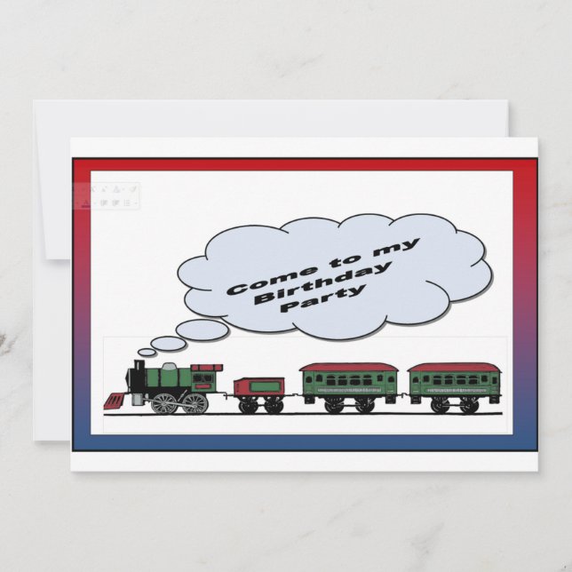 Convite Venha para minha Festa de aniversário (Frente)