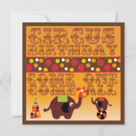 Convite Venha Todos Os Convidados De Aniversário Do Circo