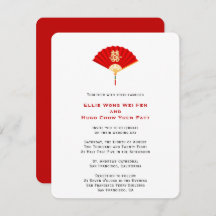 Ventilador chinês e felicidade dupla | Casamento c