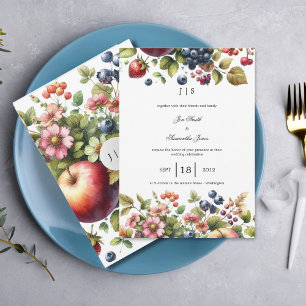 Convite verão colorido no jardim