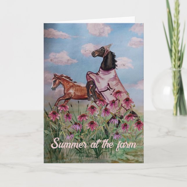 Convite Verão na fazenda dos cavalos (Frente)