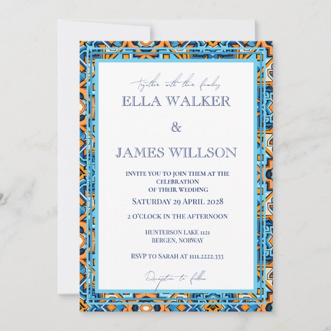 Convite Verão Psicodélico Chic (Frente)