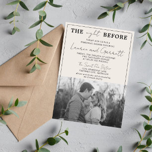 Convite Verdadeira Simplicidade 3 Janto de ensaio em bege 