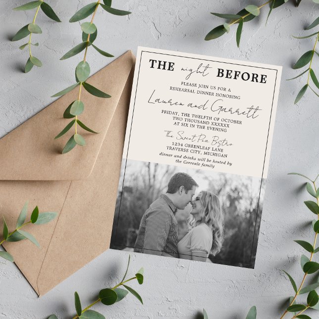 Convite Verdadeira Simplicidade 3 Janto de ensaio em bege  (Criador carregado)