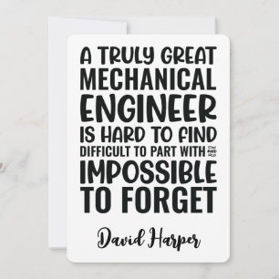 Convite Verdadeiramente Excelente de apreciação mecânica d