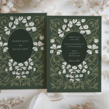Verdant Romance Art Nouveau Wedding