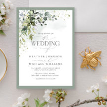 Verde Botânico Elegante Aquarela Floral