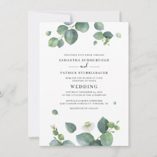 Convite Verde Botânico Eucalyptus Deixa Casamento