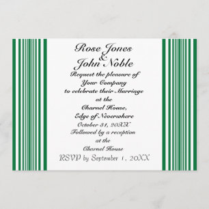 Convite (verde) do casamento de Hemera