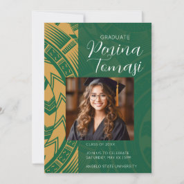 Convite Verde e Dourado