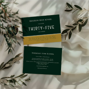 Convite Verde e Dourado   Partido dos Alunos da Reunião Es