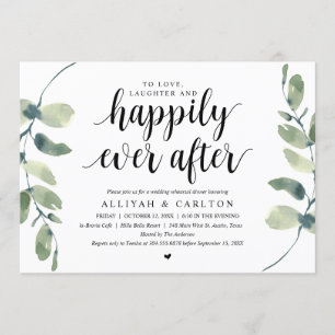 Convite Verde Eucalipto, Jantar de Ensaios de Casamento