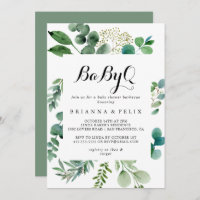 Verde Eucalyptus BabyQ Chá de fraldas Barbecue