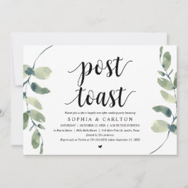 Convite Verde, Festa de casamento de torrada Posta