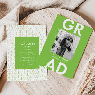 Convite Verde Limão  Festa de formatura de Fotos de Forma