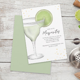 Convite Verde Margarita Cocktail Personalizado