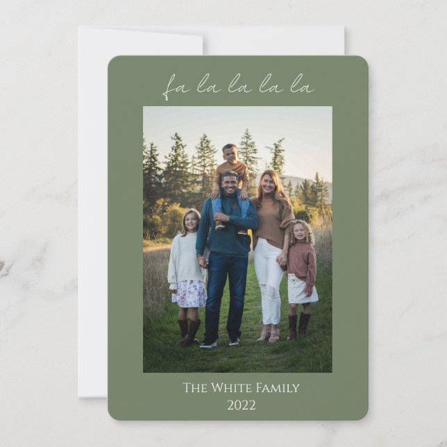 Convite Verde Moderno la la la la la la la (Frente)