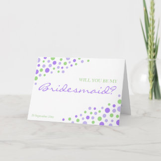 Convite Verde Roxo Muito Moderno Seja Minha Porta-Pontas C