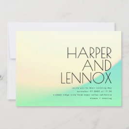 Convite Verde-Tropical Amarelo-Amarelo-Mínimo