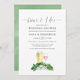 Convite Verde Tropical Breve Antes Do I Dos