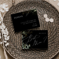 Verde Whimsical Black and Dourado Best Man Card