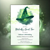 Verdes Bruxas Hat Magical Fantasy Aniversário