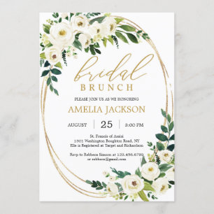 Convite Verduras personalizadas e brunch dourada