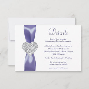 Convite Veri Peri Diamond Heart Details Enclosure 
