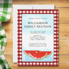 Convite Verificação de Buffalo Branco Vermelho de Reunião