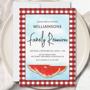 Convite Verificação de Buffalo Branco Vermelho de Reunião 